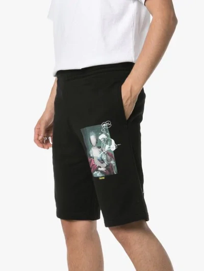Shop Off-white Printed Shorts - Black