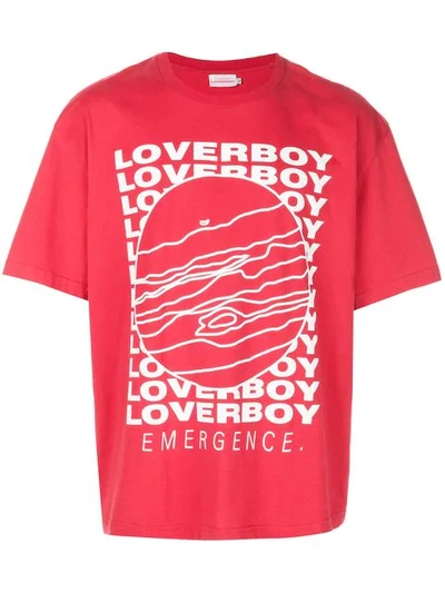 Shop Charles Jeffrey Loverboy Cult Of Jupiter T-shirt In Red