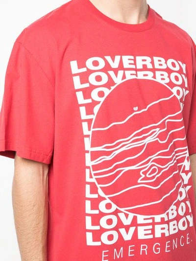 Shop Charles Jeffrey Loverboy Cult Of Jupiter T-shirt In Red