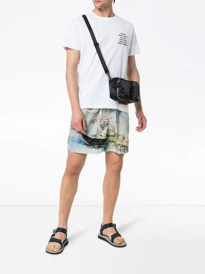 Shop Off-white Printed Shorts In 9900 All Over N
