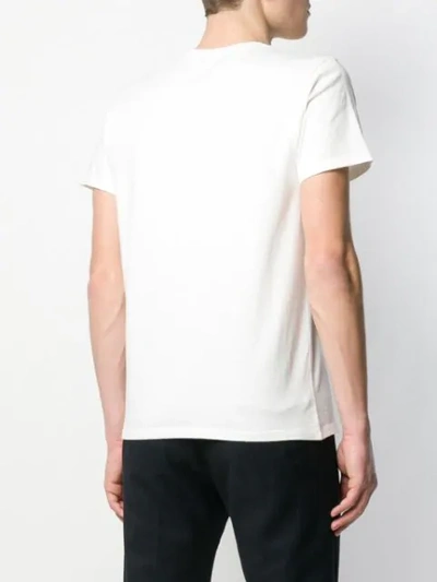 Shop Maison Kitsuné Parisien Print T-shirt In White