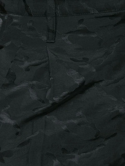 Shop Yohji Yamamoto Slim Trousers - Black