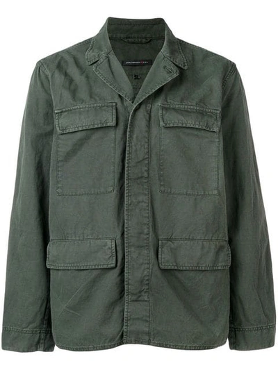 Shop John Varvatos Regular Military Jacket In Green