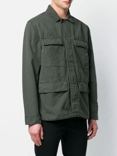 Shop John Varvatos Regular Military Jacket In Green
