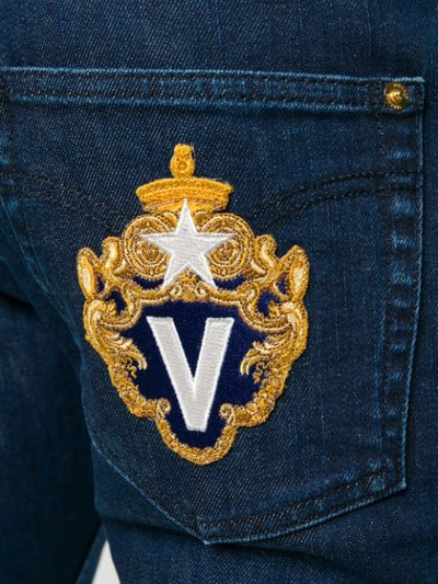 Shop Versace Straight In Blue