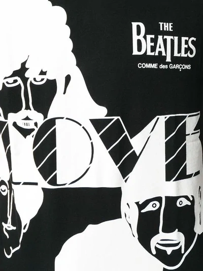 Shop Comme Des Garçons The Beatles T-shirt In Black