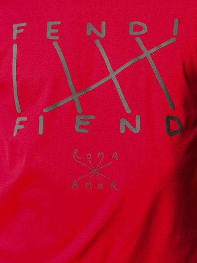 Shop Fendi Logo T In Red