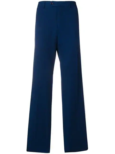 VALENTINO STRAIGHT-LEG TROUSERS - 蓝色