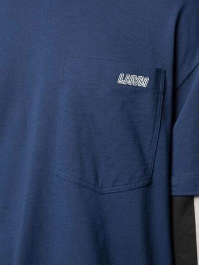 Shop Lanvin Removable Sleeve Sweatshirt In Blue