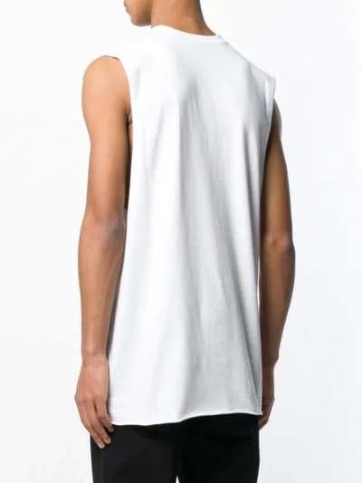 Shop Raf Simons Raver Print Vest In White