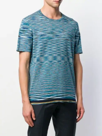 Shop Missoni All-over Print T-shirt In Blue