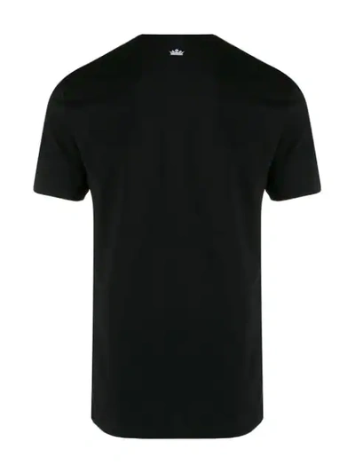 Shop Dolce & Gabbana Stitched Logo Tab T-shirt In Black