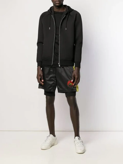 Shop Karl Lagerfeld Boxing Shorts In Black