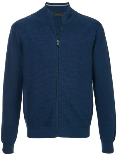 Shop D'urban Zipped Bomber Jacket In Blue
