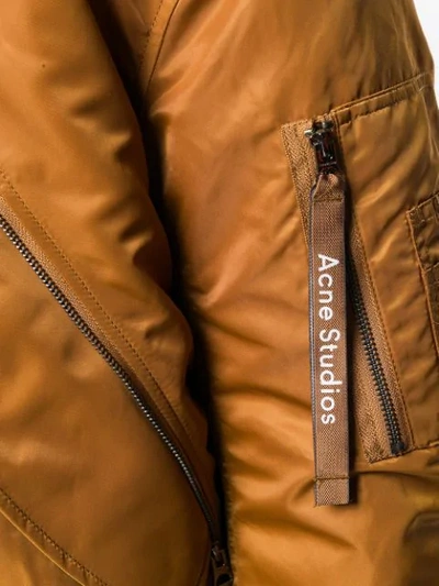 Shop Acne Studios Makio Bomber Jacket In Brown