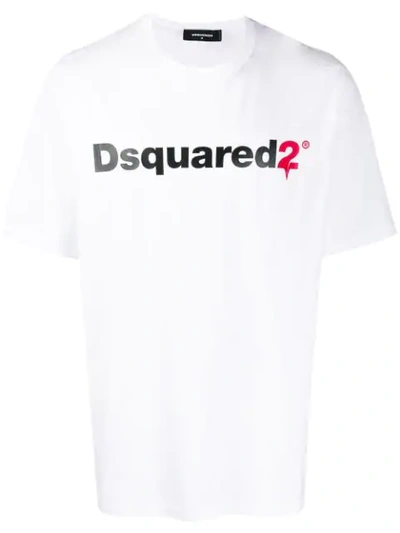 Shop Dsquared2 Logo Print T-shirt In White