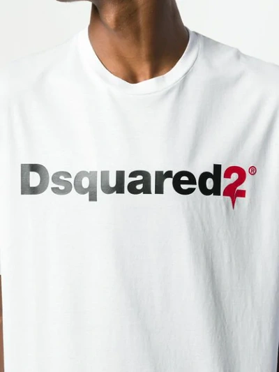 Shop Dsquared2 Logo Print T-shirt In White