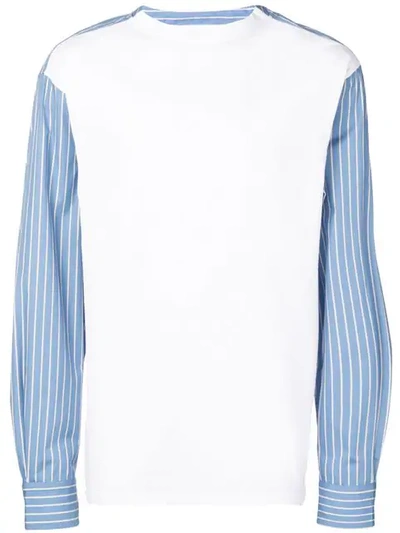 Shop Lanvin Hybrid Shirt In White