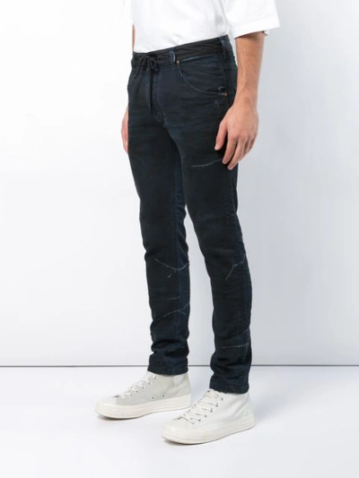 Shop Diesel Krooley Jogg Jeans In Black