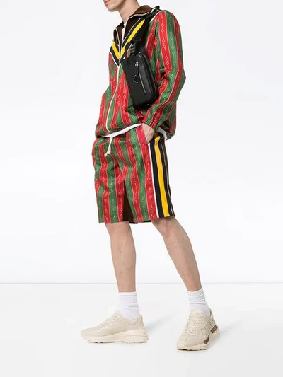 Shop Gucci Chain-link Print Track Jacket In 2073 Multi