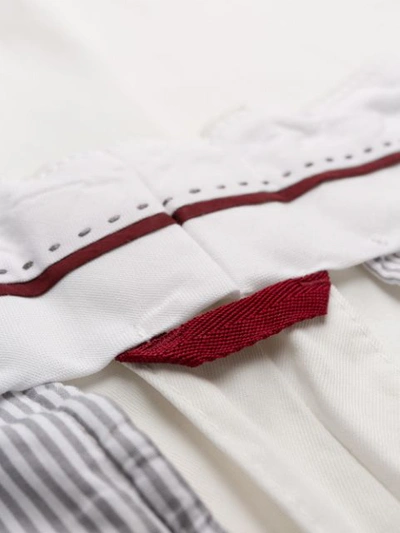 Shop Brunello Cucinelli Straight-leg Trousers In White