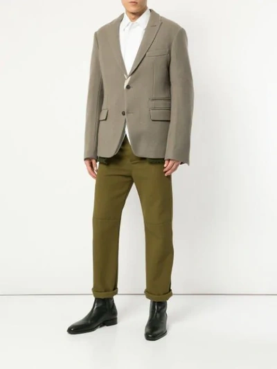 Shop Haider Ackermann Single-breasted Blazer In Neutrals