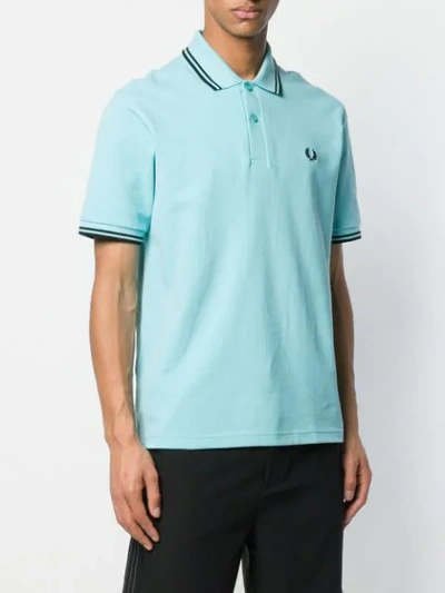 Shop Fred Perry X Art Comes First Klassisches Poloshirt - Blau In Blue