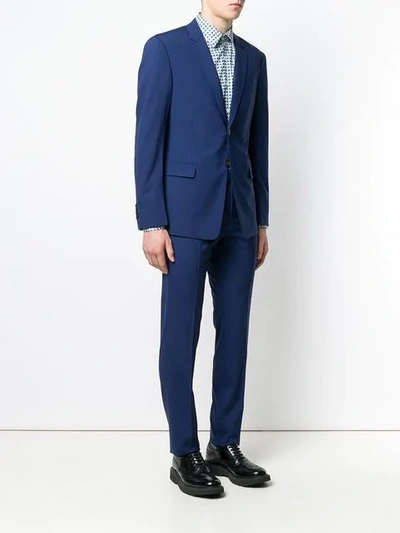 Shop Prada Single-breasted Suit In Blue