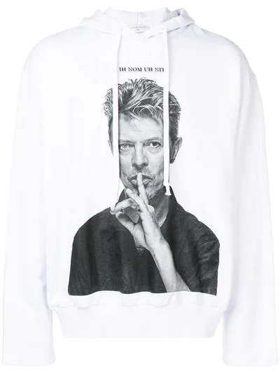 Shop Ih Nom Uh Nit Bowie Silence Hoodie In White