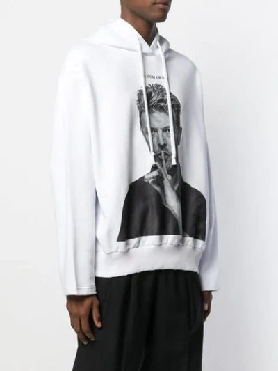 Shop Ih Nom Uh Nit Bowie Silence Hoodie In White