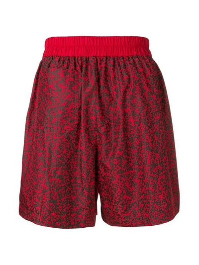 Shop M1992 Printed Panel Shorts In Red
