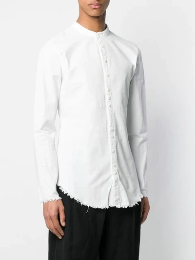 Shop Army Of Me Frayed Edges Shirt - White