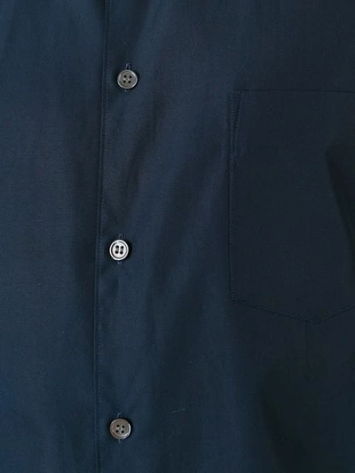 Shop Comme Des Garçons Shirt Plain Shirt In Blue