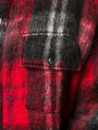 Shop Amiri Lumberjack Jacket In Red/ Red