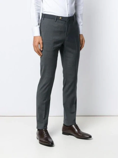 Shop Pt01 Classic Tailored Trousers In Grey