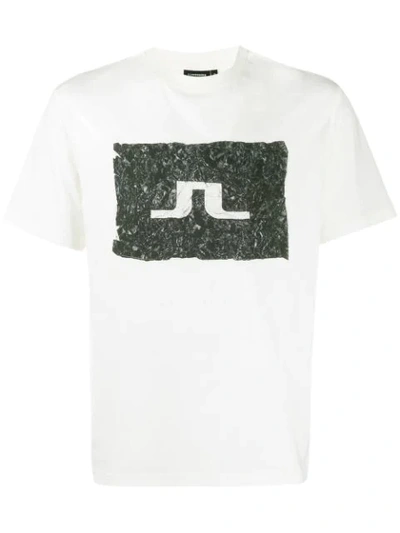 Shop J. Lindeberg Jordan Distinct Logo T-shirt In White