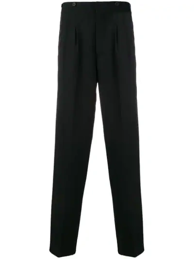 Shop Helmut Lang High Waist Trousers In Black