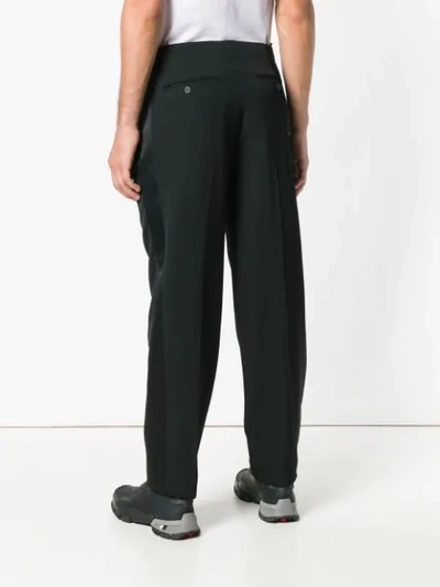 Shop Helmut Lang High Waist Trousers In Black