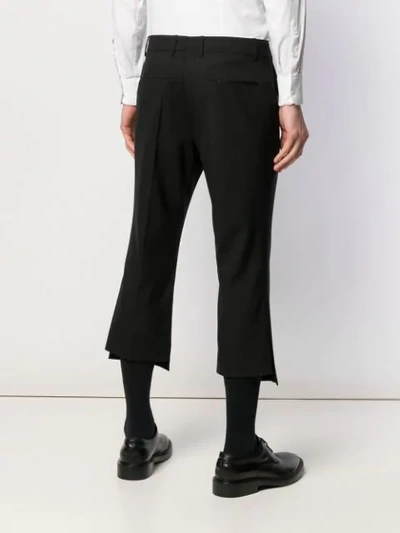 Shop Namacheko Cropped Tailored Trousers In Black