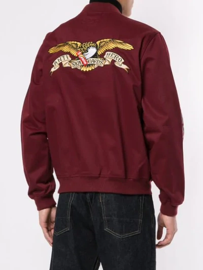 Anti Hero Bomber Jacket In Red