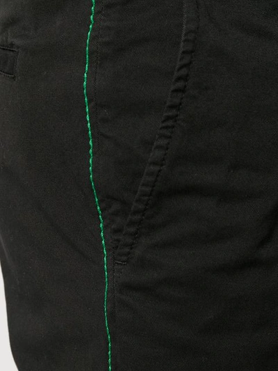 Shop Kenzo Slim Fit Trousers In Black