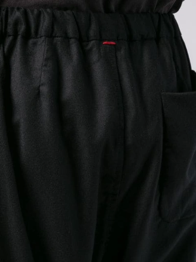 Shop Casey Casey Dropped Crotch Trousers In Black