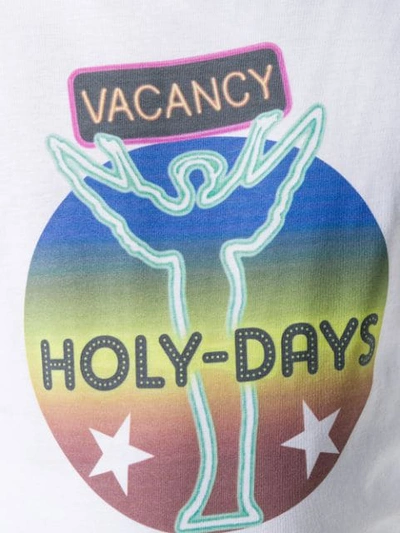 Shop Valentino Holy Days Print T In White
