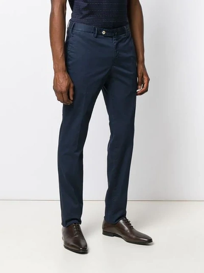 Shop Pt01 Slim Fit Chinos In Blue