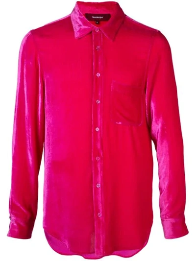 Shop Sies Marjan Sander Corduroy Shirt In Pink