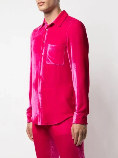 Shop Sies Marjan Sander Corduroy Shirt In Pink