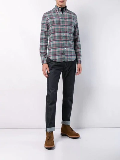 GITMAN VINTAGE CANDY FLANNEL SHIRT - 绿色