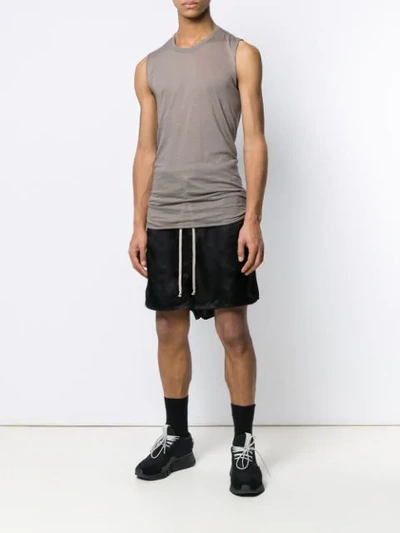 Shop Rick Owens Basic Tank In Grey