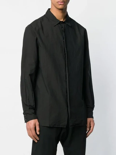 Shop Andrea Ya'aqov Concealed Button Shirt In Black