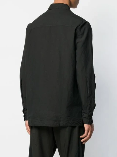 Shop Andrea Ya'aqov Concealed Button Shirt In Black
